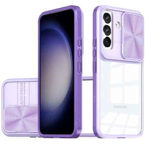 For Samsung S24 FE Fusion Transparent Clear Hybrid - Purple