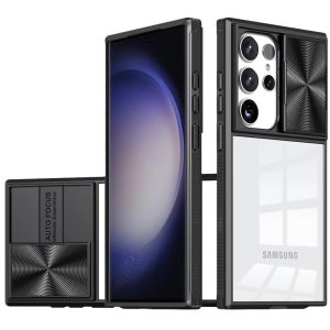 For Samsung Galaxy s24 Fusion Transparent Clear Hybrid Case Cover - Black