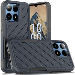 For Boost Summit 5G Noble lined shockproof dual layer hybrid - Blue/Black