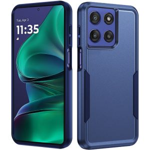 For Moto G Stylus 5G 2025 Tough Hybrid Case - Dark Blue