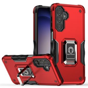 For Samsung S24 FE OPTIMUM Magnetic Ring Stand Hybrid - Red