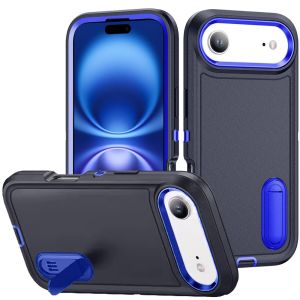 For iPhone 17 Air PEAK 3in1 Toughest Hybrid with Stand Cover Case - Black/Blue