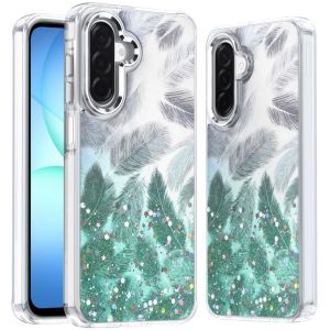 For Samsung A17 5G Epoxy Glitter Shimmer [Magnetic Circle] Hybrid Case - Light Green