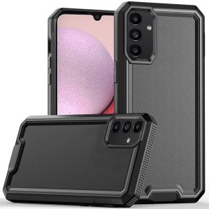 For Samsung A14 5G Rank Tough Strong Modern Fused Hybrid Case Cover - Black