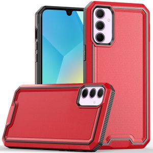 For Samsung A16 5G Rank Tough Strong Modern Fused Hybrid Case Cover - Red