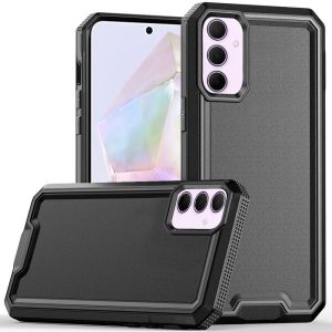 For Samsung Galaxy A36 Rank Tough Strong Modern Fused Hybrid Case Cover - Black