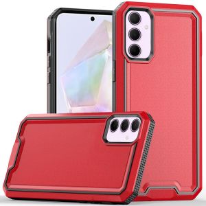 For Samsung Galaxy A36 Rank Tough Strong Modern Fused Hybrid Case Cover - Red