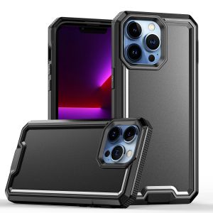 For iPhone 15 Rank Tough Strong Modern Fused Hybrid Case Cover - Black