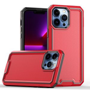 For iP15 Pro Max Rank Tough Strong Modern Fused Hybrid Case Cover - Red