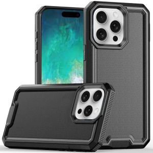 For iPhone 16 Pro Max 6.9 inch Rank Tough Strong Modern Fused Hybrid Case Cover - Black