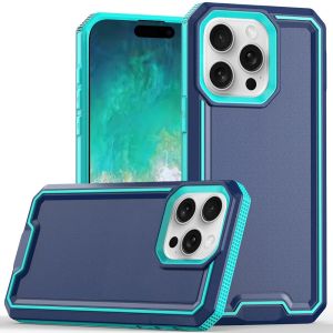For iPhone 16 Pro Max 6.9 inch Rank Tough Strong Modern Fused Hybrid Case Cover - Blue