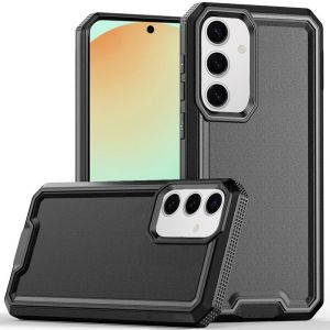 For Samsung S24 FE Rank Tough Strong Modern Fused Hybrid Case Cover - Black