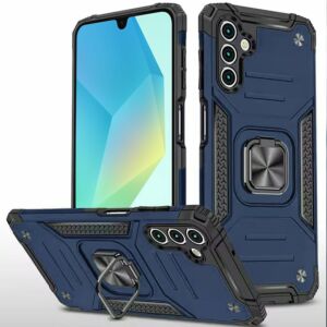 For Samsung A16 5G Robust Magnetic Kickstand Hybrid Case Cover - Blue