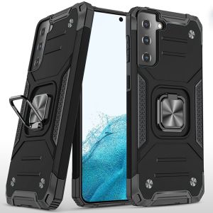 For Samsung Galaxy s20 Ultra s11 Plus s11+ 6.9inch Robust Magnetic Kickstand Hybrid Case Cover - Black