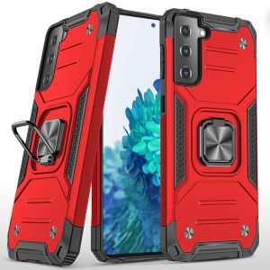 For Samsung Galaxy s20 s11e 6.2inch Robust Magnetic Kickstand Hybrid Case Cover - Red