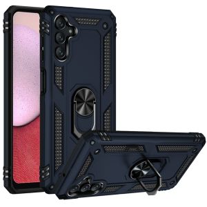For Samsung A14 5G Ring Magnetic Kickstand Hybrid Case Cover - Blue