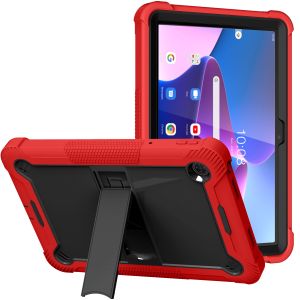 For Apple iPad Pro 13inch 2024 Tough Tablet Strong Kickstand Hybrid Case Cover - Red