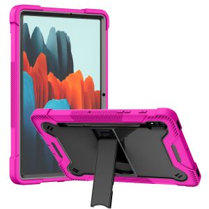 For Samsung Tab S8 Plus Tough Tablet Strong Kickstand Hybrid Case Cover - Hot Pink
