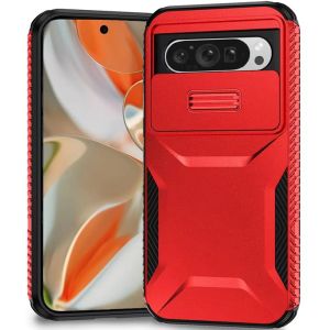 For Google Pixel 10 Pro XL Ultimate U Design Hybrid with Camera Window Covering - Red