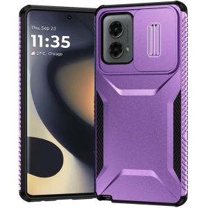 For Motorola Edge 2024 Ultimate U Design Hybrid with Camera Window Covering - Purple