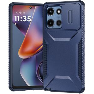 For Motorola Moto G 5G 2025 Ultimate U Design Hybrid with Camera Window Covering - Dark Blue