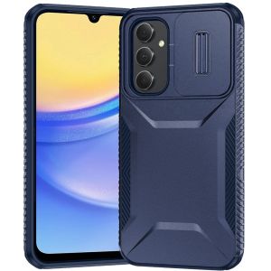 For Samsung A15 5G Ultimate U Design Hybrid with Camera Window Covering - Dark Blue