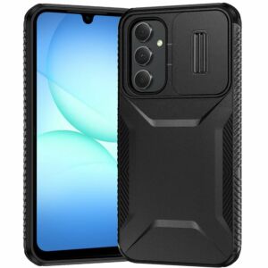 For Samsung A17 5G Ultimate U Design Hybrid with Camera Window Covering - Black