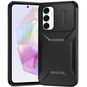 For Samsung Galaxy A36 Ultimate U Design Hybrid with Camera Window Covering - Black