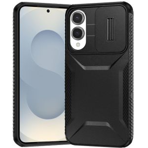 For Samsung Galaxy s25 Edge Ultimate U Design Hybrid with Camera Window Covering - Black