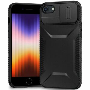 For iPhone SE 3 (2022) SE/8/7 Ultimate U Design Hybrid with Camera Window Covering - Black