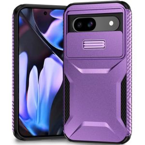 For Google Pixel 9A Ultimate U Design Hybrid with Camera Window Covering - Purple