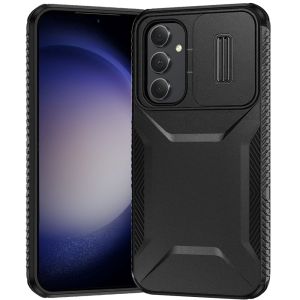 For Samsung S24 FE Ultimate U Design Hybrid with Camera Window Covering - Black