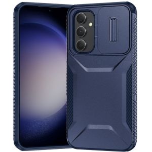 For Samsung S24 FE Ultimate U Design Hybrid with Camera Window Covering - Dark Blue