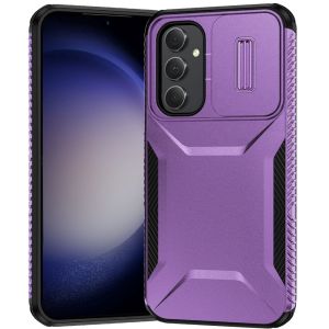 For Samsung S24 FE Ultimate U Design Hybrid with Camera Window Covering - Purple