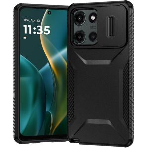 For Moto G Stylus 5G 2025 Ultimate U Design Hybrid with Camera Window Covering - Black