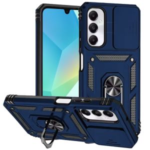 For Samsung A16 5G Well Protective Magentic Ring Stand Camera Protective Cover Case - Blue