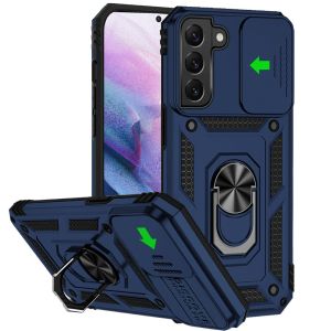 For Samsung Galaxy S21/S30 6.3inch Well Protective Magentic Ring Stand Camera Protective - Blue