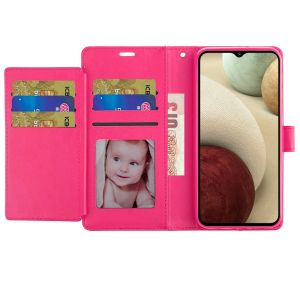 For Samsung A23 5G Wallet ID Card Holder Case Cover - Hot Pink