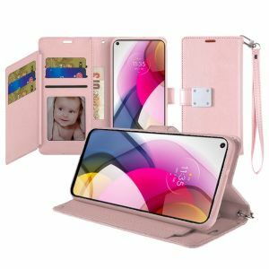 For Google Pixel 10a Wallet ID Card Holder Case Cover - Rose Gold