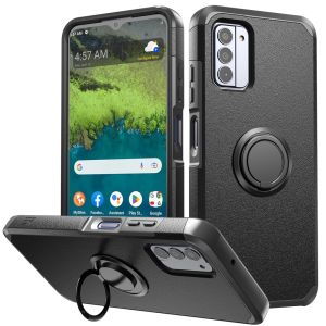 For Nokia G310 5G Tough Hybrid With Ring Stand - Black