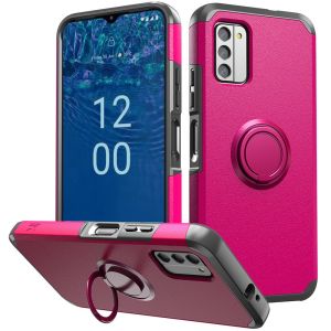 For Nokia G310 5G Tough Hybrid With Ring Stand - Hot Pink