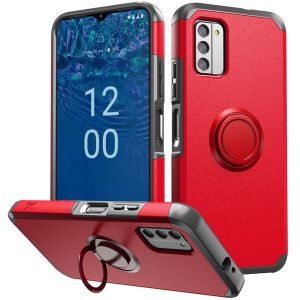 For Nokia G310 5G Tough Hybrid With Ring Stand - Red