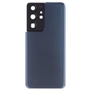 Premium Back Cover Glass With Camera Lens For Samsung S21 Ultra - Blue