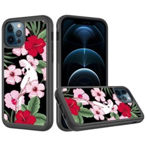Design Tough Hybrid Case for iPhone 12/12 Pro - Charming Flowers