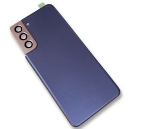 Premium Back Cover Glass With Camera Lens For Samsung S21 Plus - Blue