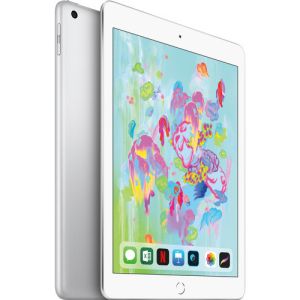 Pre-Owned iPad 6th Generation 128GB Wi-Fi - Silver (No Box)(Battery 69%)(C4)(F4)(Data Wiped)