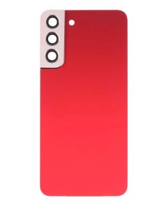 Premium Back Cover Glass With Camera Lens For Samsung S22 Plus - Red