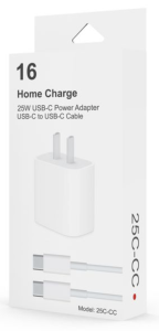 2 N1 25W USB-C Power Adapter + C To C Cable