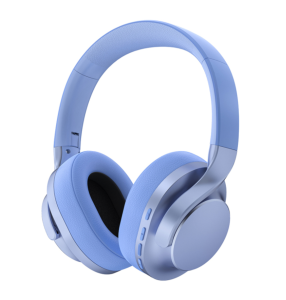 WEDSAR Bluetooth 5.4 Earmuff Headphones with Soft Ear Cushions & ENC - Blue