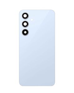 Premium Back Cover Glass With Camera Lens For Samsung S24 FE  - Blue